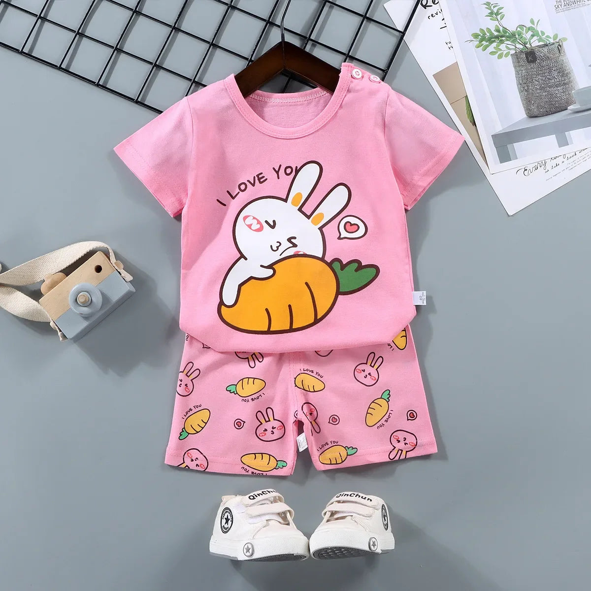 🧒 SunnyTwins Cotton Set – Ropa Infantil de Verano 2 Piezas Conjunto 2 Piezas Niños NovaVitalShop style 5 6T-7T