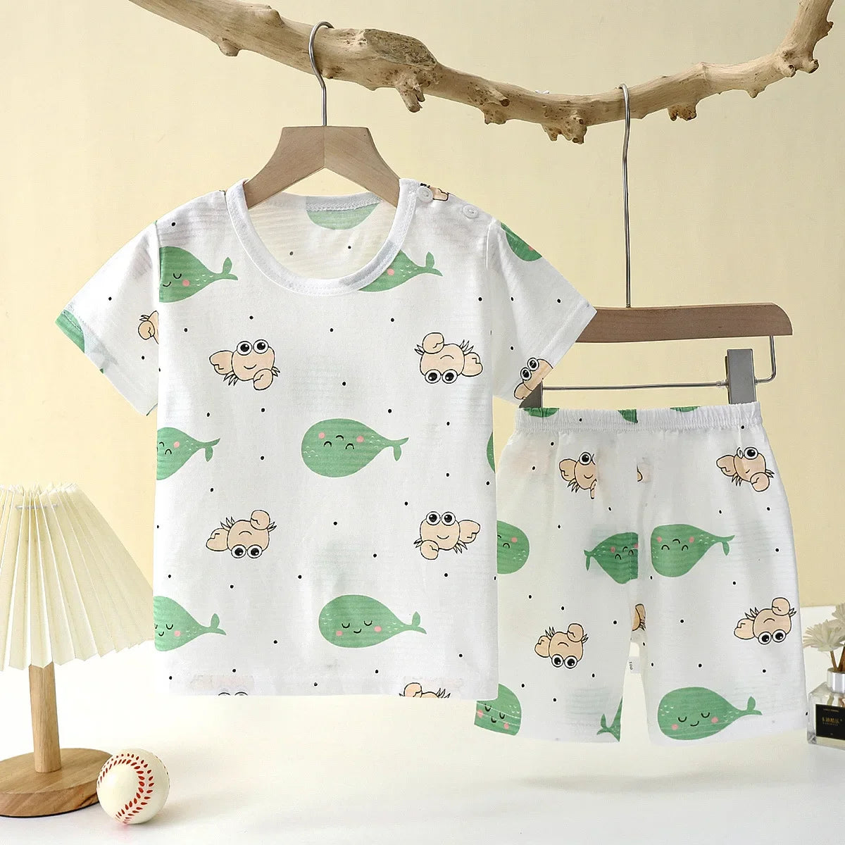 🧒 DreamCotton Sleep Set – Pijama Infantil de Verano 2 Piezas Conjuntos Infantiles / Ropa Deportiva Infantil / Sets 2 Piezas NovaVitalShop Style 2 9M