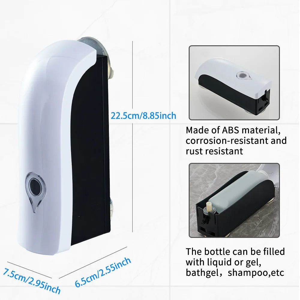 Dispensador de Jabón VitalEasy™ – 300ml Pared Sin Taladro | Ventosa Fuerte y Diseño Minimalista Baño y Cocina NovaVitalShop