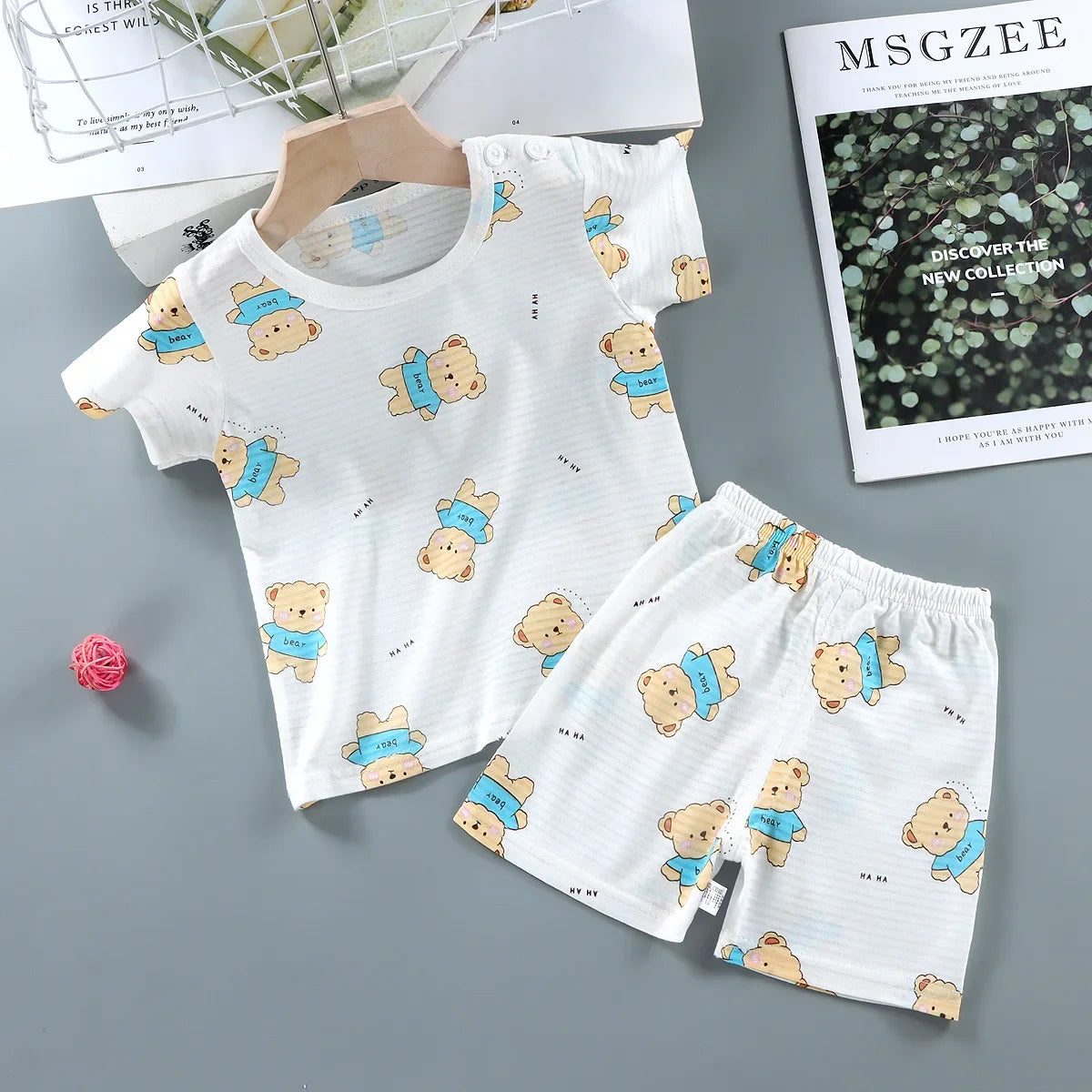 🧒 DreamCotton Sleep Set – Pijama Infantil de Verano 2 Piezas Conjuntos Infantiles / Ropa Deportiva Infantil / Sets 2 Piezas NovaVitalShop Style 5 6T-7T