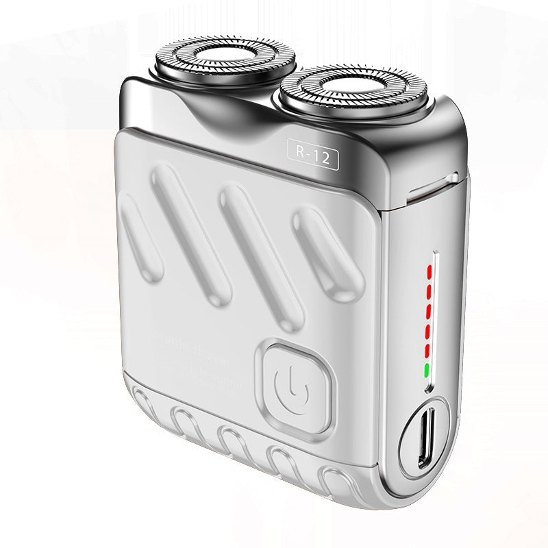 Xiaomi Mini Afeitadora de Doble Anillo – Recargable, Impermeable y Ultra Portátil Viral NovaVitalShop Ivory White