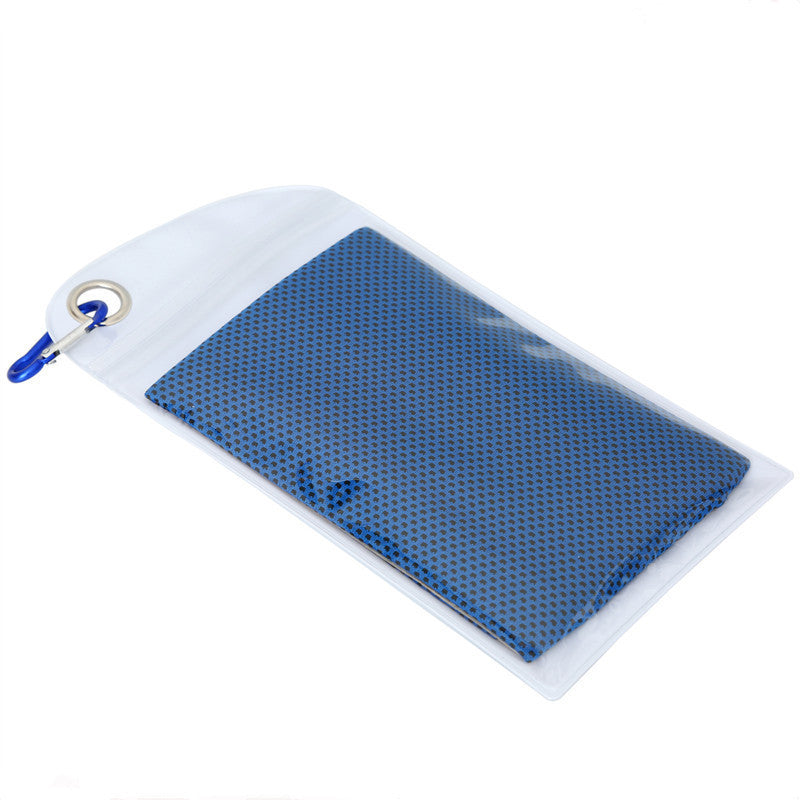Ice Cooling Towel NovaVital – Toalla Refrescante para Deporte y Aventura (2 piezas · 30×90 cm · gris claro) Toalla deportiva · Outdoor & Fitness CJdropshipping Sapphire Blue Rounded corners 30x90cm