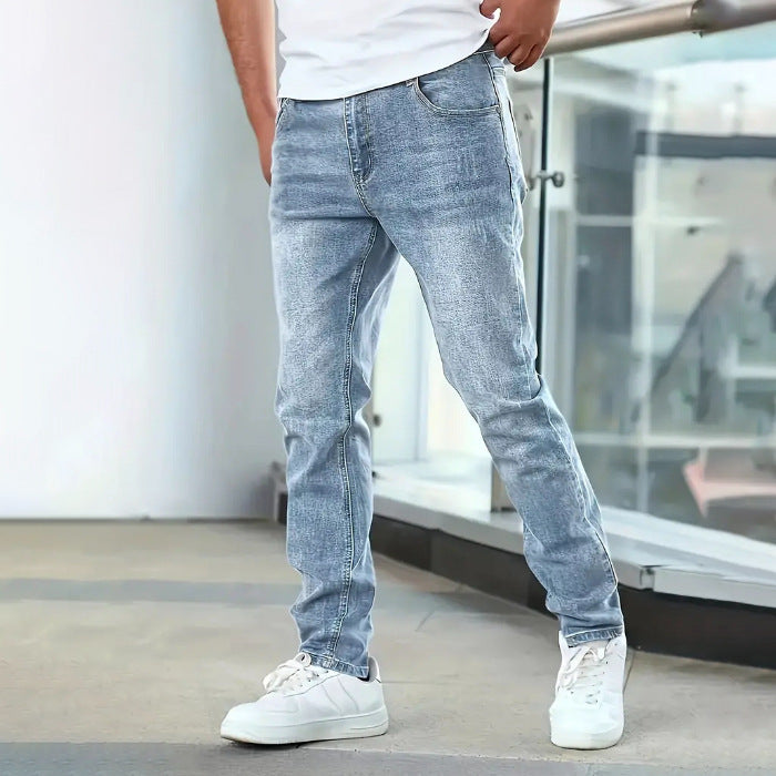 Jeans VitalComfort™ Hombre – Stretch Casual Color Sólido | Comodidad y Estilo Diario Jeans Casuales NovaVitalShop Dark Blue 2XL