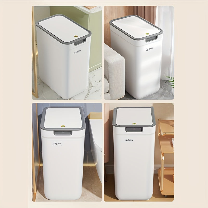 Set de 2 Botes de Basura Blancos con Tapa Antiodor – Diseño Moderno y Compacto Bins > Bins TM