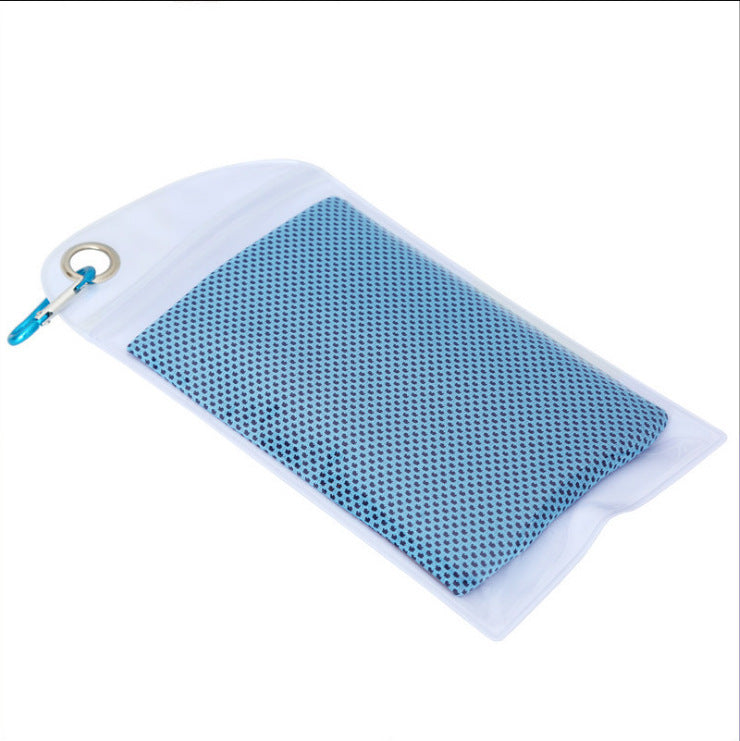 Ice Cooling Towel NovaVital – Toalla Refrescante para Deporte y Aventura (2 piezas · 30×90 cm · gris claro) Toalla deportiva · Outdoor & Fitness CJdropshipping Sky Blue Rounded corners 30x90cm
