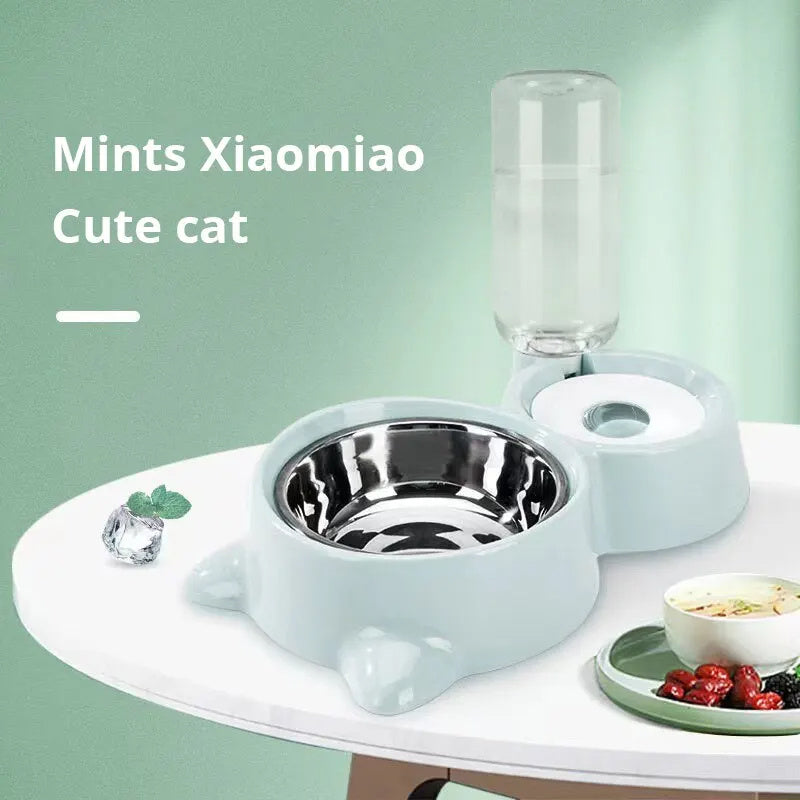 Fuente y Comedero Automático para Mascotas – Sistema por Gravedad para Gatos y Perros Accesorios para mascotas / Alimentación Mi tienda