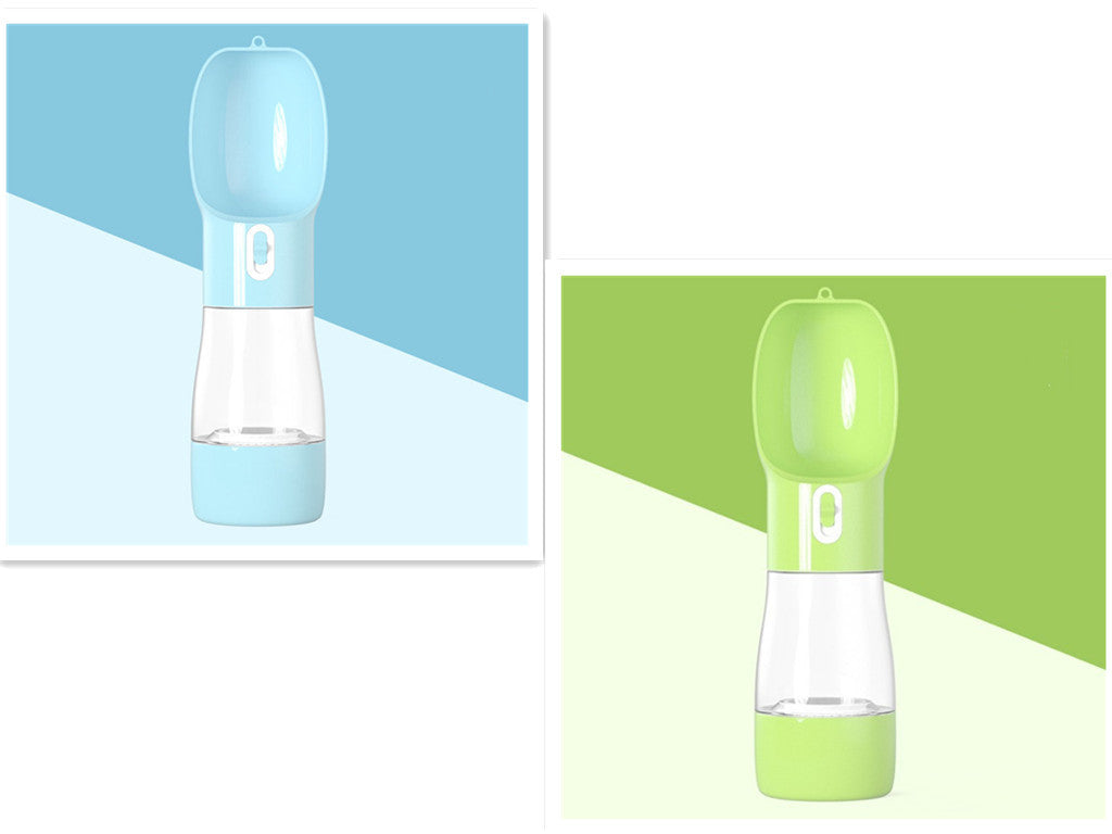 Dispensador de Agua Portátil para Perros | Botella Plegable 2 en 1 | Ideal para Viajes y Paseos Accesorios para mascotas / Bebedero port Mi tienda B set