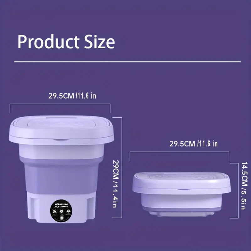Mini Lavadora Portátil Plegable – Lavado Rápido y Compacto para Viajes y Hogar Washing Machines TM