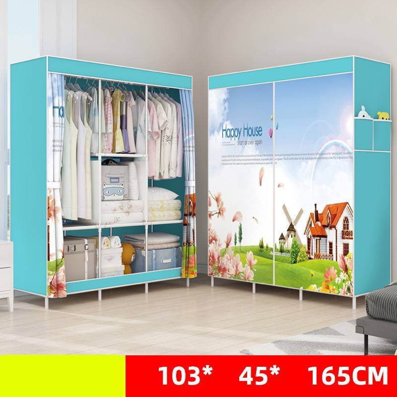 Armario Individual VitalSpace - Cerrado DIY 70x45x150cm Muebles y Organización NovaVital Three Columns Happy House