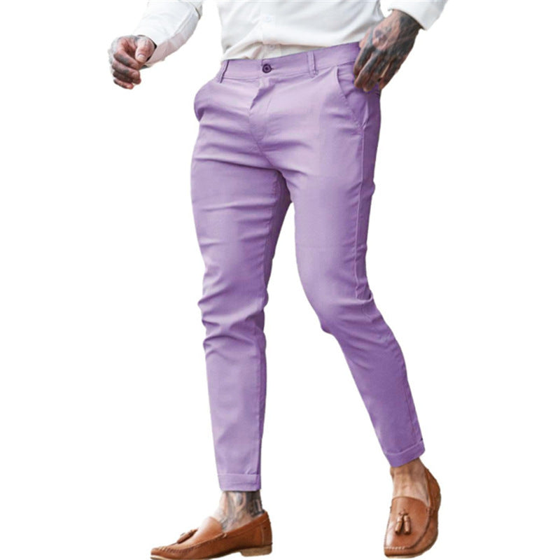 VitalTwill™ Pantalones Hombre – Stretch Slim Multicolor | Estilo Versátil y Cómodo Pantalones Casuales NovaVitalShop