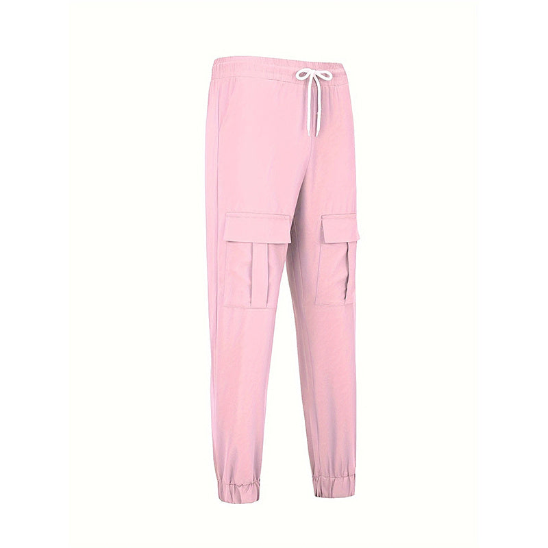 Joggers VitalMove – Cargo Rosa · Cintura Elástica · Estilo Relajado Jeans / Pantalones Mujer Mi tienda