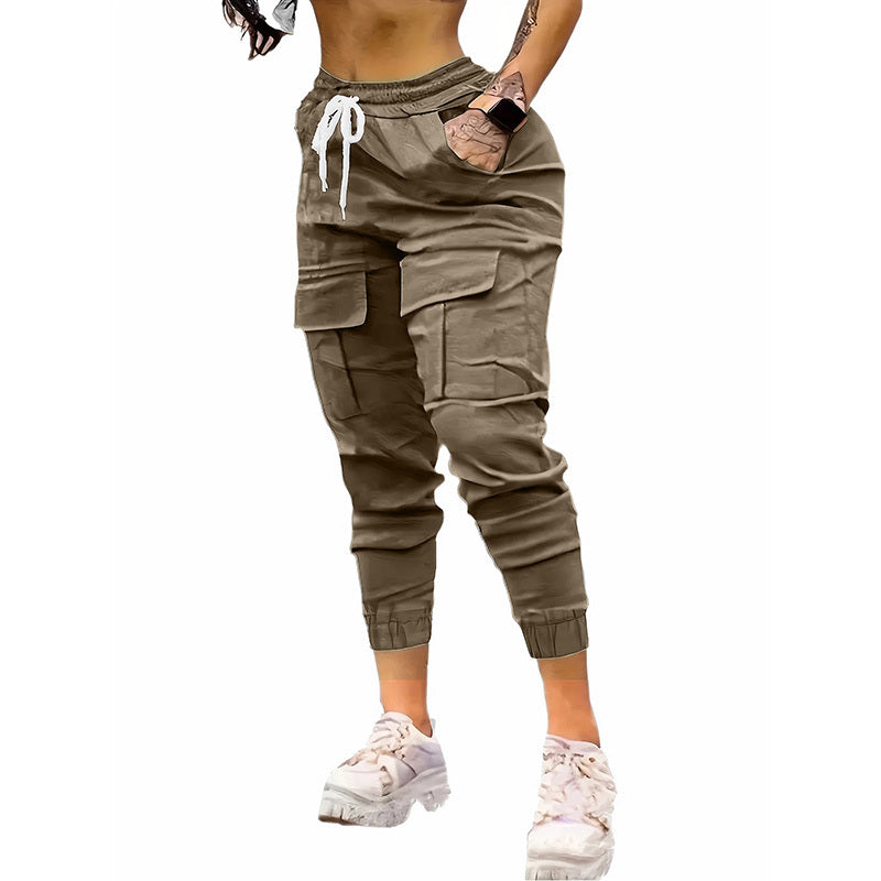 Joggers VitalMove – Cargo Rosa · Cintura Elástica · Estilo Relajado Jeans / Pantalones Mujer Mi tienda Coffee 2XL