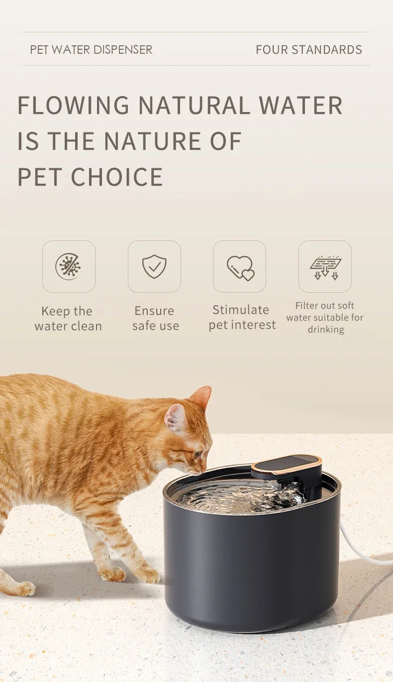 Fuente de Agua para Gatos. NovaVital