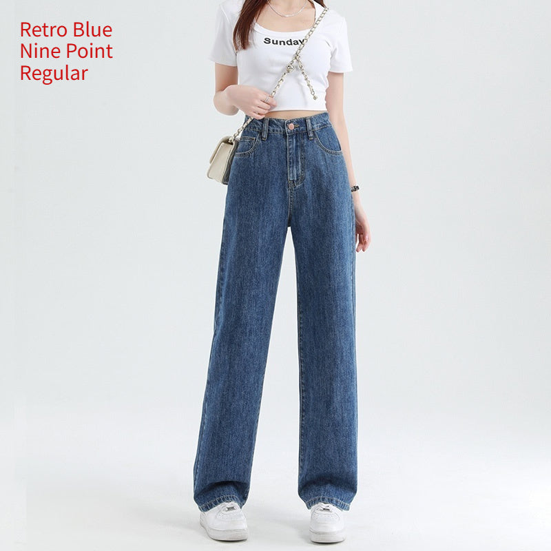 Jeans VitalArt – Rectos · Pintados · Cintura Media · Estilo Bohemio Jeans / Pantalones Mujer Mi tienda Retro Blue Nine Point Regular 2XL