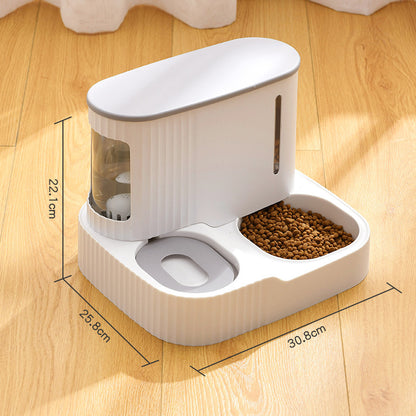 Fuente Automática para Mascotas – Bebedero y Comedero Integrado para Gatos y Perros Accesorios para mascotas / Alimentación Mi tienda Grey