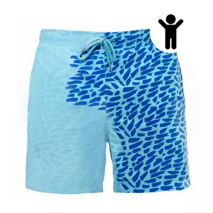 Shorts VitalMagic™ Hombre – Cambian de Color al Agua y Secado Rápido | Moda Reactiva para Playa Shorts Playa Hombre NovaVitalShop Blue child XL