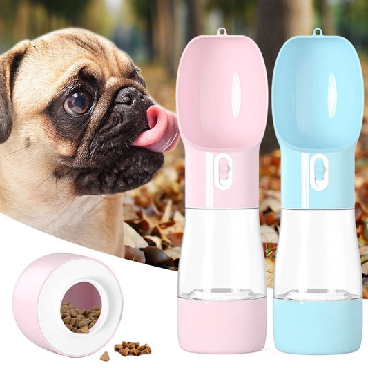Dispensador de Agua Portátil para Perros | Botella Plegable 2 en 1 | Ideal para Viajes y Paseos Accesorios para mascotas / Bebedero port Mi tienda