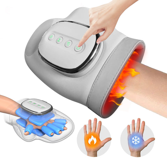 Smart Hand Therapy Massager – Heat & Cold Compress, 3D Kneading, Quiet & Portable. 0 NovaVitalShop