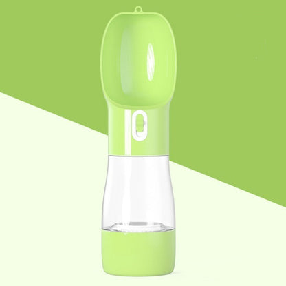 Dispensador de Agua Portátil para Perros | Botella Plegable 2 en 1 | Ideal para Viajes y Paseos Accesorios para mascotas / Bebedero port Mi tienda Green