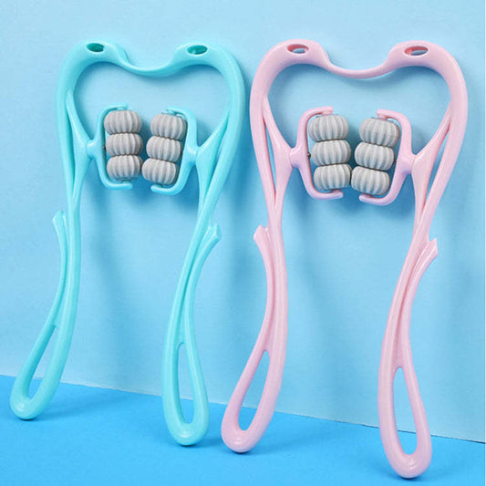 Masajeador Manual de Cuello NovaVital – Herramienta Portátil con 6 Ruedas para Estimulación Mecánica Masajeador manual / Bienestar físico / R Mi tienda A set