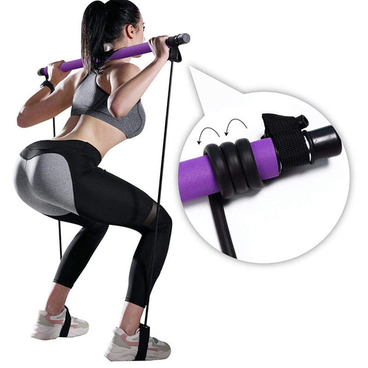 Pilates Bar Pro NovaVital – Barra Portátil con Bandas de Resistencia para Ejercicio Integral Pilates NovaVital