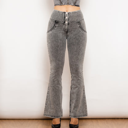 Jeans VitalLift Melody Mujer – Push Up, Tiro Alto, Corte Acampanado Realce Femenino (XS–XL) Pantalones / Jeans NovaVital 30125GFLJB L