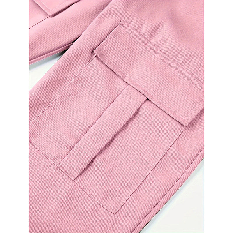 Joggers VitalMove – Cargo Rosa · Cintura Elástica · Estilo Relajado Jeans / Pantalones Mujer Mi tienda