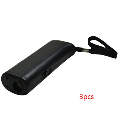Dispositivo Ultrasónico 3 en 1 para Perros | Control de Ladridos + Linterna LED Entrenamiento para mascotas o Tecnología Mi tienda 3pcs Black
