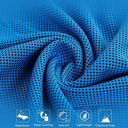 Ice Cooling Towel NovaVital – Toalla Refrescante para Deporte y Aventura (2 piezas · 30×90 cm · gris claro) Toalla deportiva · Outdoor & Fitness CJdropshipping