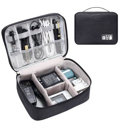 Organizador Digital Portátil Impermeable – Cables y Accesorios Electrónicos | Viajes, Oficina y Hogar Organización y Hogar NovaVitalShop Black