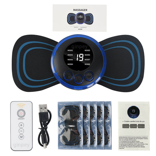Mini Parche Masajeador EMS NovaVital – Estimulador Portátil para Cuello y Hombros con 8 Modos y 19 Niveles de Intensidad Accesorio de Fitness NovaVitalShop
