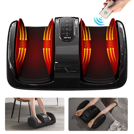 Smart Foot Massager – 3D Air Compression with Heating, Quiet Operation & Auto Timer Accesorio de Fitness NovaVitalShop