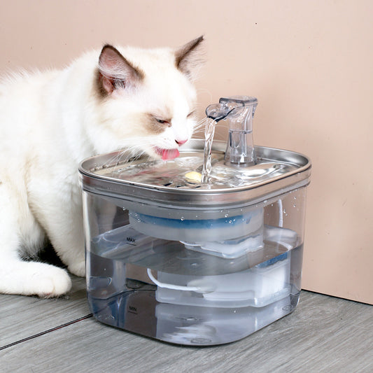Fuente Inteligente de Acero Inoxidable para Mascotas – Circulación Automática para Gatos y Perros 0 Mi tienda