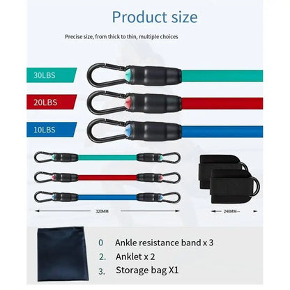 Ankle Resistance Bands with Cuffs Ankle Bands for Working Out Ankle Resistance Band Glutes Workout Equipment Butt Exercise Fitne NovaVital