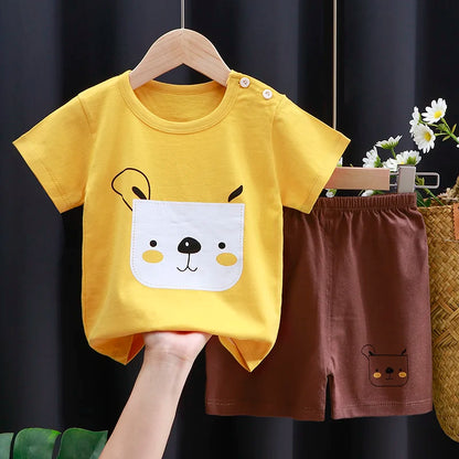 👕 Conjuntos Infantiles de Verano – Niña y Niño, Estilo Casual y Cómodo