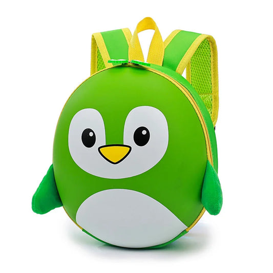 Mochila Infantil Ortopédica LXFZQ – Diseño 3D de Pingüino con Caparazón Rígido EVA (2–6 años) accesorios NovaVitalShop