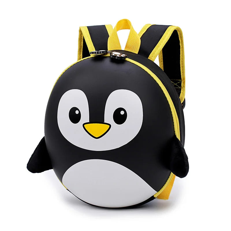 Mochila Infantil Ortopédica LXFZQ – Diseño 3D de Pingüino con Caparazón Rígido EVA (2–6 años) accesorios NovaVitalShop