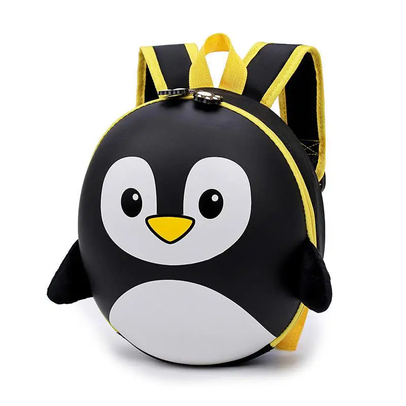 Mochila Infantil Ortopédica LXFZQ – Diseño 3D de Pingüino con Caparazón Rígido EVA (2–6 años) accesorios NovaVitalShop hei se
