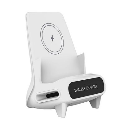15W Wireless Charger Stand – Fast Charging Phone Holder for Desk, Nightstand & Office accesorios NovaVitalShop