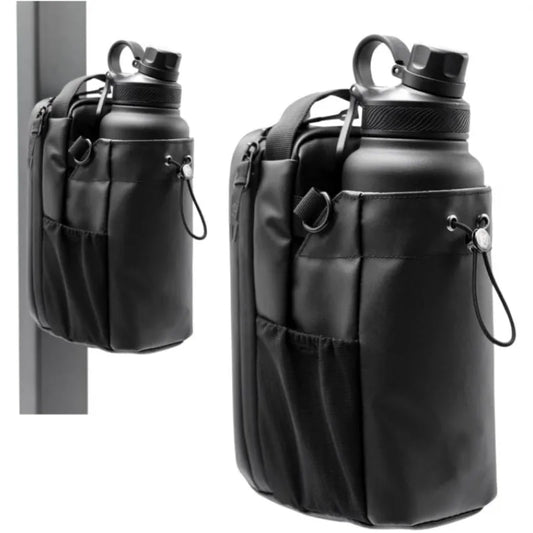 Bolso Magnético para Botellas – Alta Capacidad, Diseño Compacto para Deportes, Gimnasio y Camping Acesorios Fitnees NovaVitalShop black