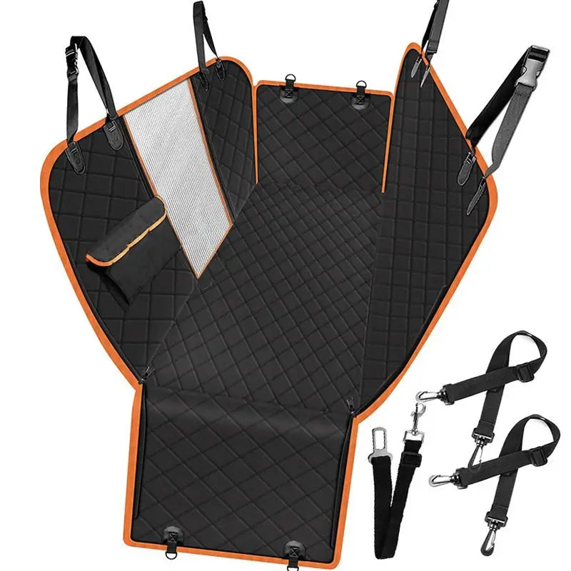 Organizador Extensor para Asiento Trasero – Cama de Auto Impermeable para Perros Accesorios para mascotas / Bebedero port NovaVitalShop B