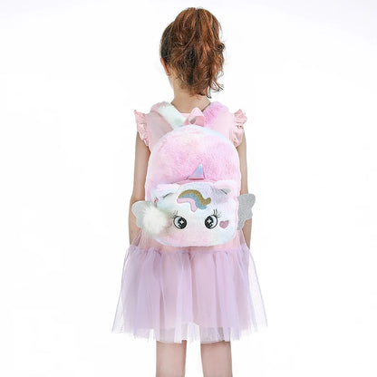 Mochila Escolar Infantil Unicornio – Estilo Princesa para Niñas (3–5 años, Espalda Acolchada) accesorios NovaVitalShop
