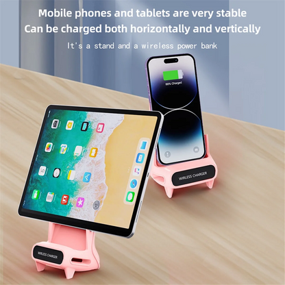 15W Wireless Charger Stand – Fast Charging Phone Holder for Desk, Nightstand & Office accesorios NovaVitalShop