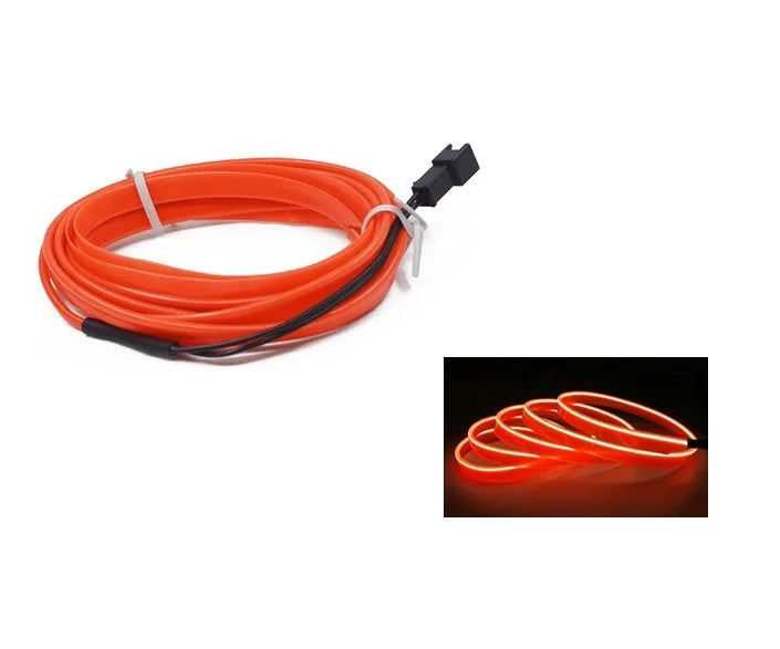Tira LED Decorativa para Auto – Luz Ambiental Flexible USB (1M/3M/5M/10M, RGB Multicolor)