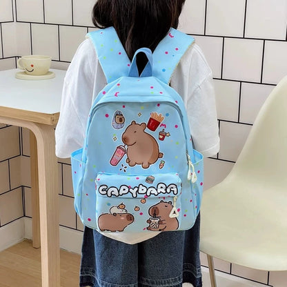 Mochila Escolar 2025 – Diseño Cartoon Elegante, Gran Capacidad y Estilo Juvenil (20–35 L) accesorios NovaVitalShop Blue