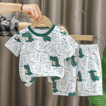 🧒 CottonJoy Summer Set – Ropa Infantil 2 Piezas para Niños y Niñas Conjunto 2 Piezas Niños NovaVitalShop ST2 6-7T