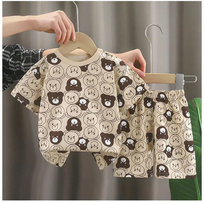🧒 CottonJoy Summer Set – Ropa Infantil 2 Piezas para Niños y Niñas Conjunto 2 Piezas Niños NovaVitalShop