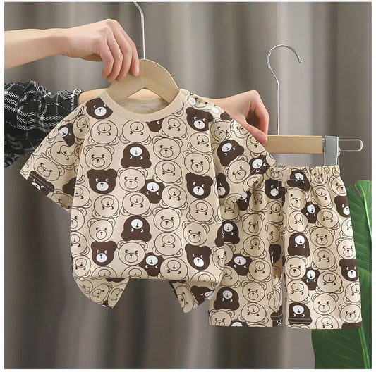 🧒 CottonJoy Summer Set – Ropa Infantil 2 Piezas para Niños y Niñas Conjunto 2 Piezas Niños NovaVitalShop