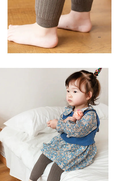 🩳 Leggings Infantiles de Algodón – Unisex, Colores Sólidos, 0–6 Años bebe NovaVitalShop