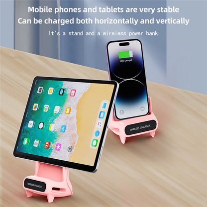 15W Wireless Charger Stand – Fast Charging Phone Holder for Desk, Nightstand & Office accesorios NovaVitalShop